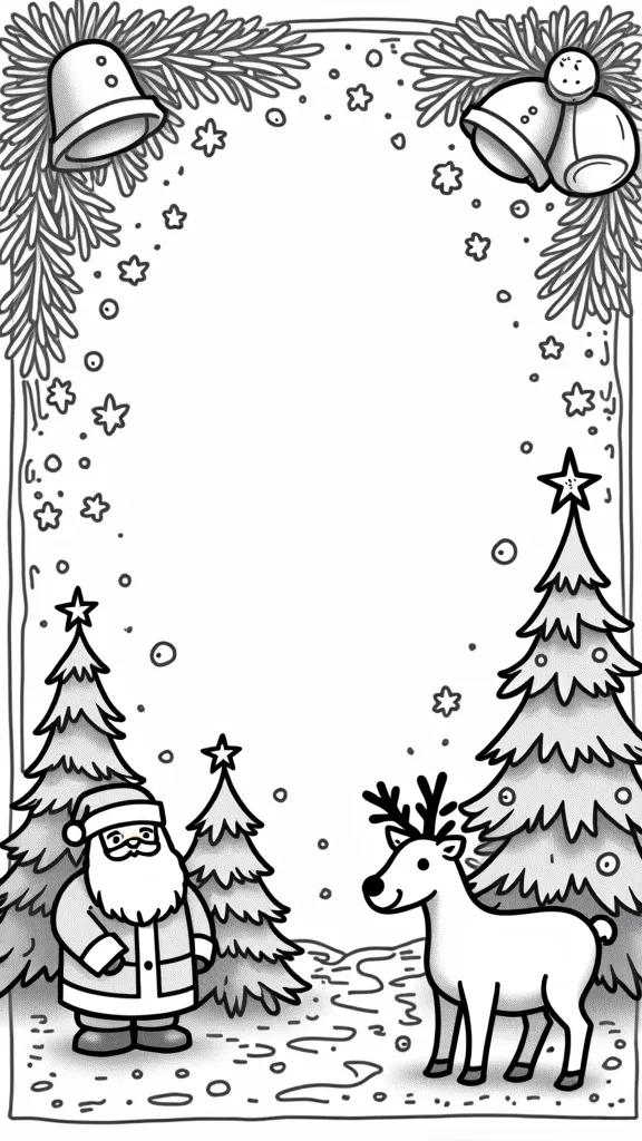 coloriages cartes de Noël